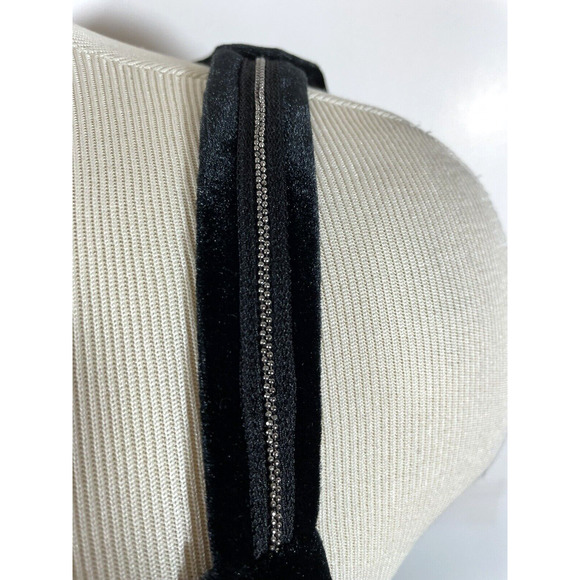 White House Black Market Drape Neck Velvet Tank size Small - Picture 3 of 7